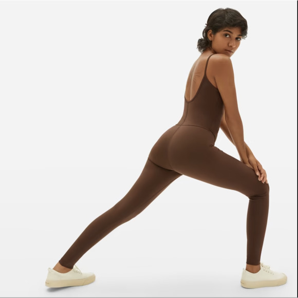 Everlane Womens The Perform Unitard XS Brown NWOT - Picture 2 of 10